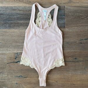 La Perla Lace and Cotton Bodysuit
